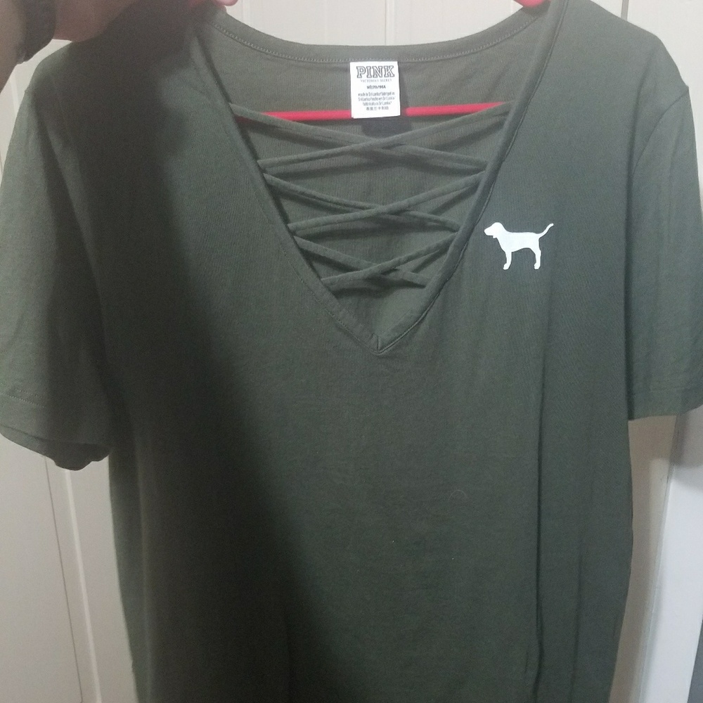 Victoria's secret criss cross top.
